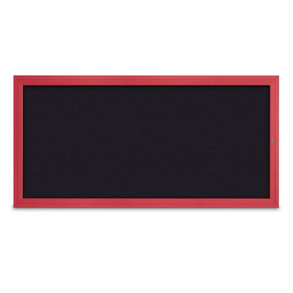 Slim Enclosed Corkboard, 24"x36", Bronze Alum Frame/Surf